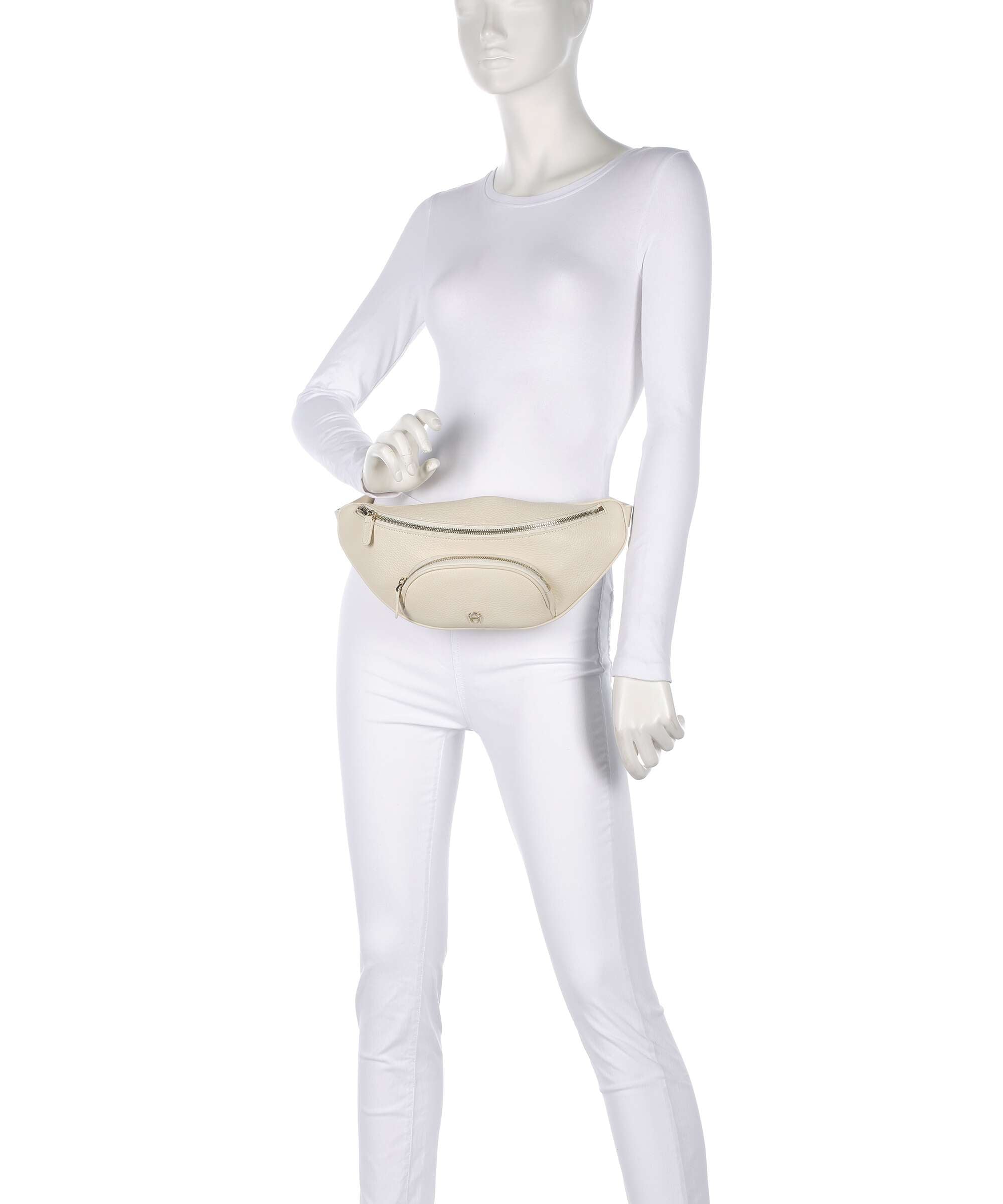 Aigner Fashion Belt bag macadamia white