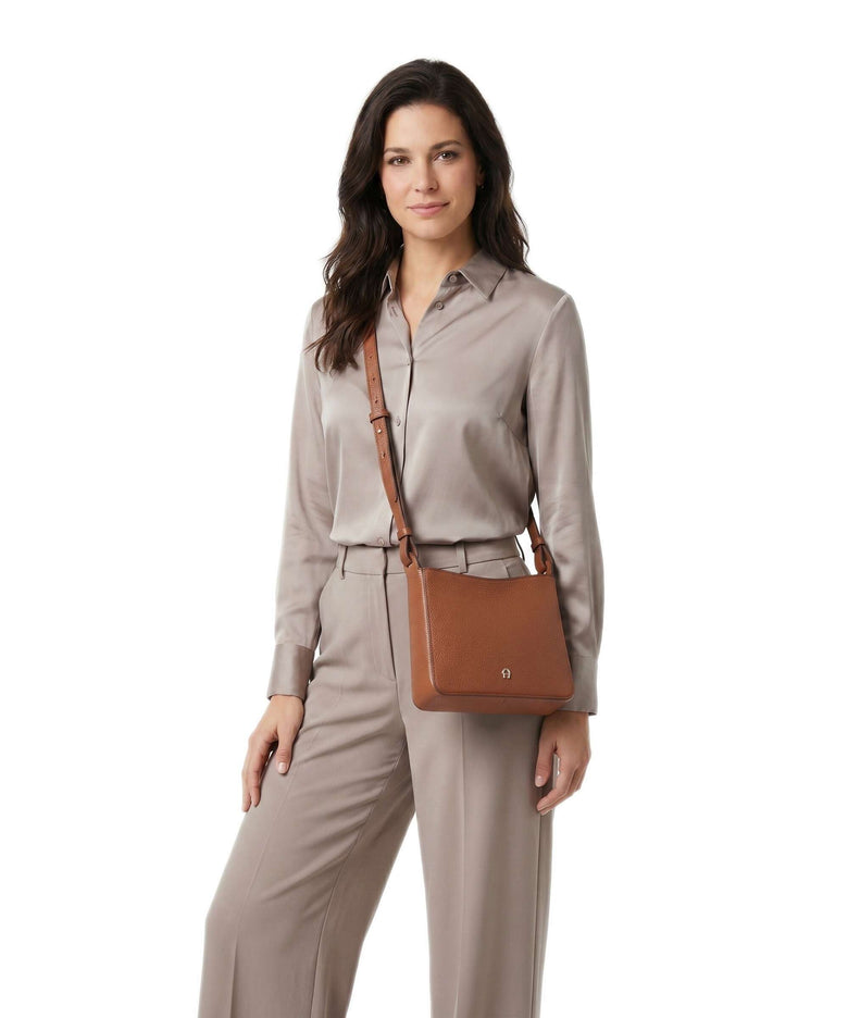 Aigner Pura S Crossbody bag cognac brown