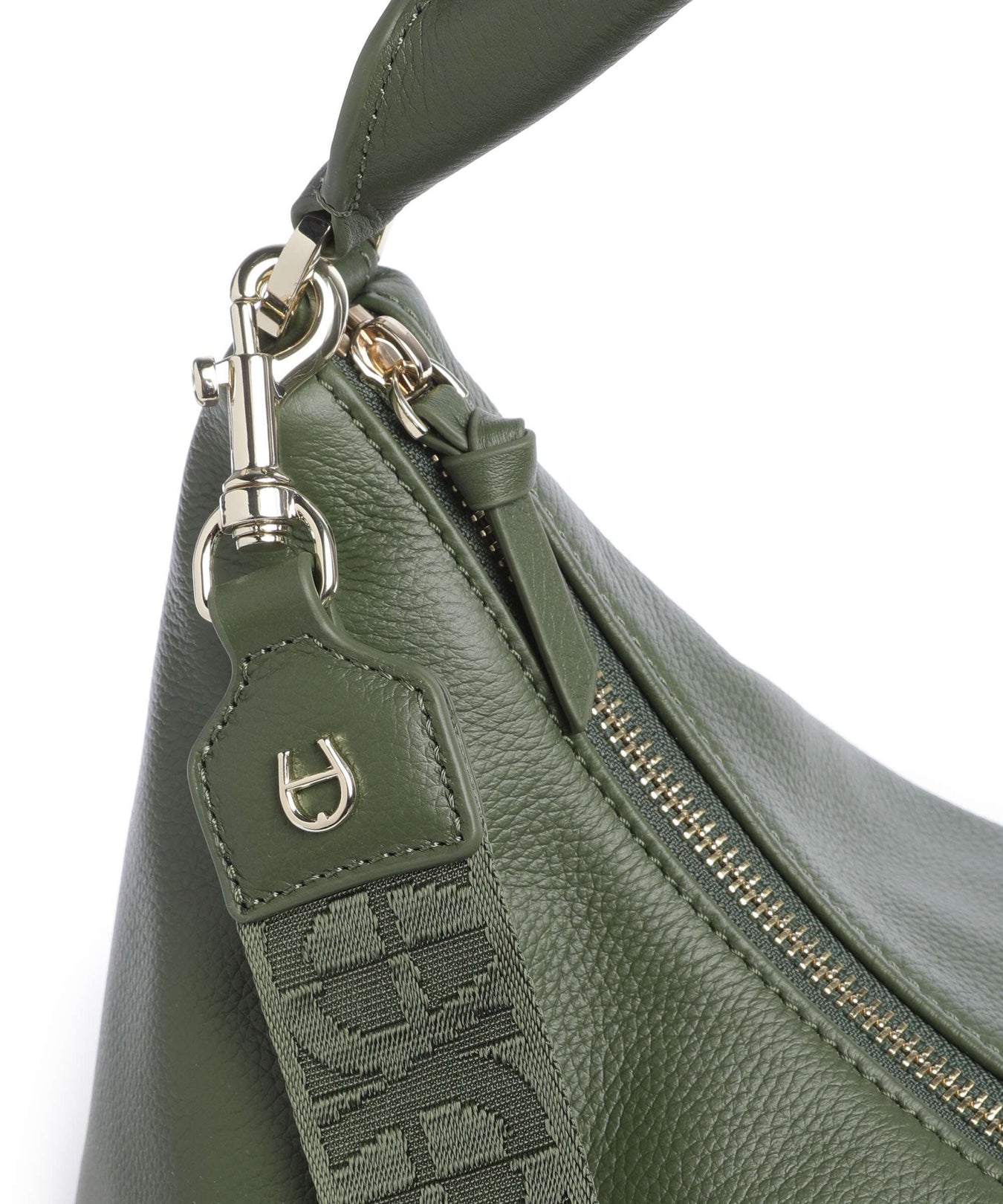 Aigner Zita M Hobo bag dark olive