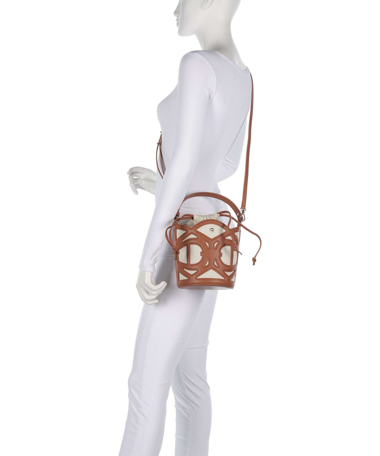 Aigner Azzurra S Bucket bag cognac brown