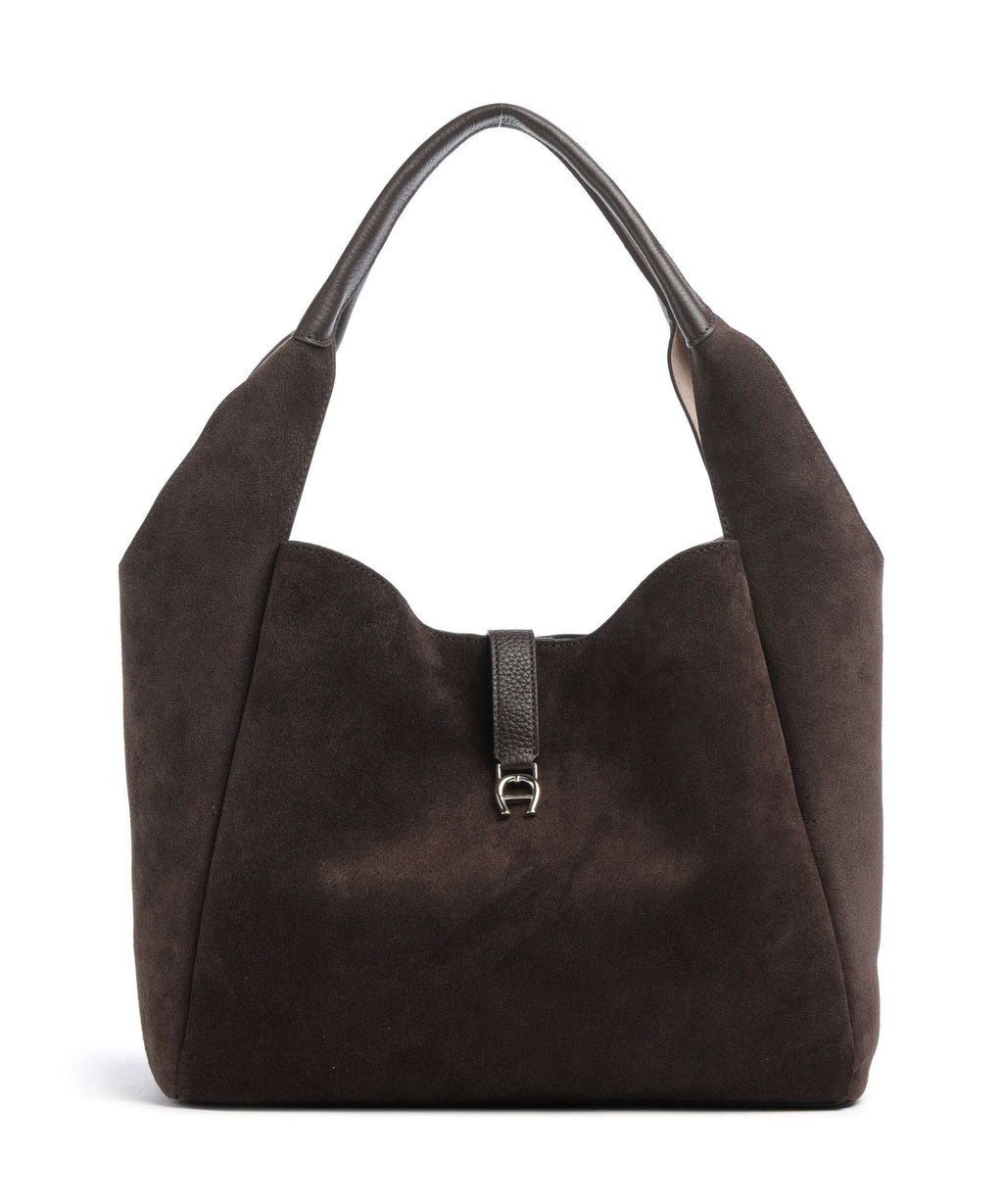 Aigner Zaira M Hobo bag soil brown