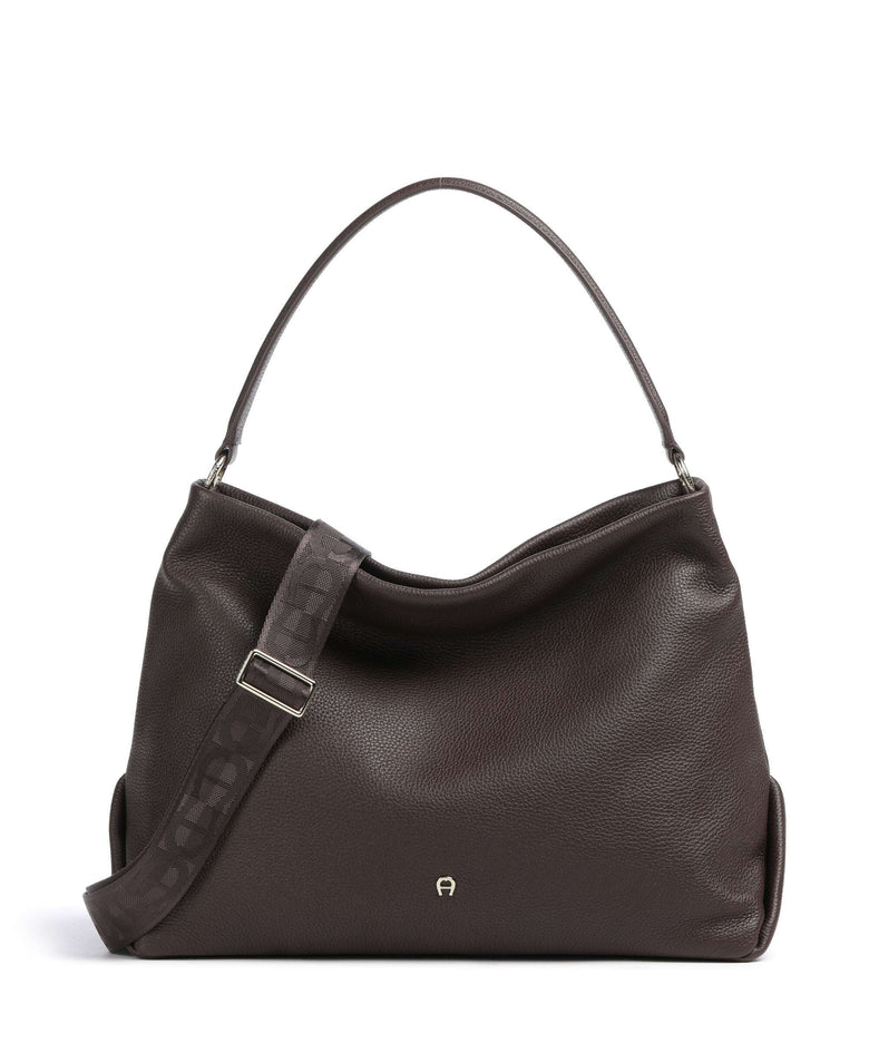 Aigner Paola M Hobo bag soil brown