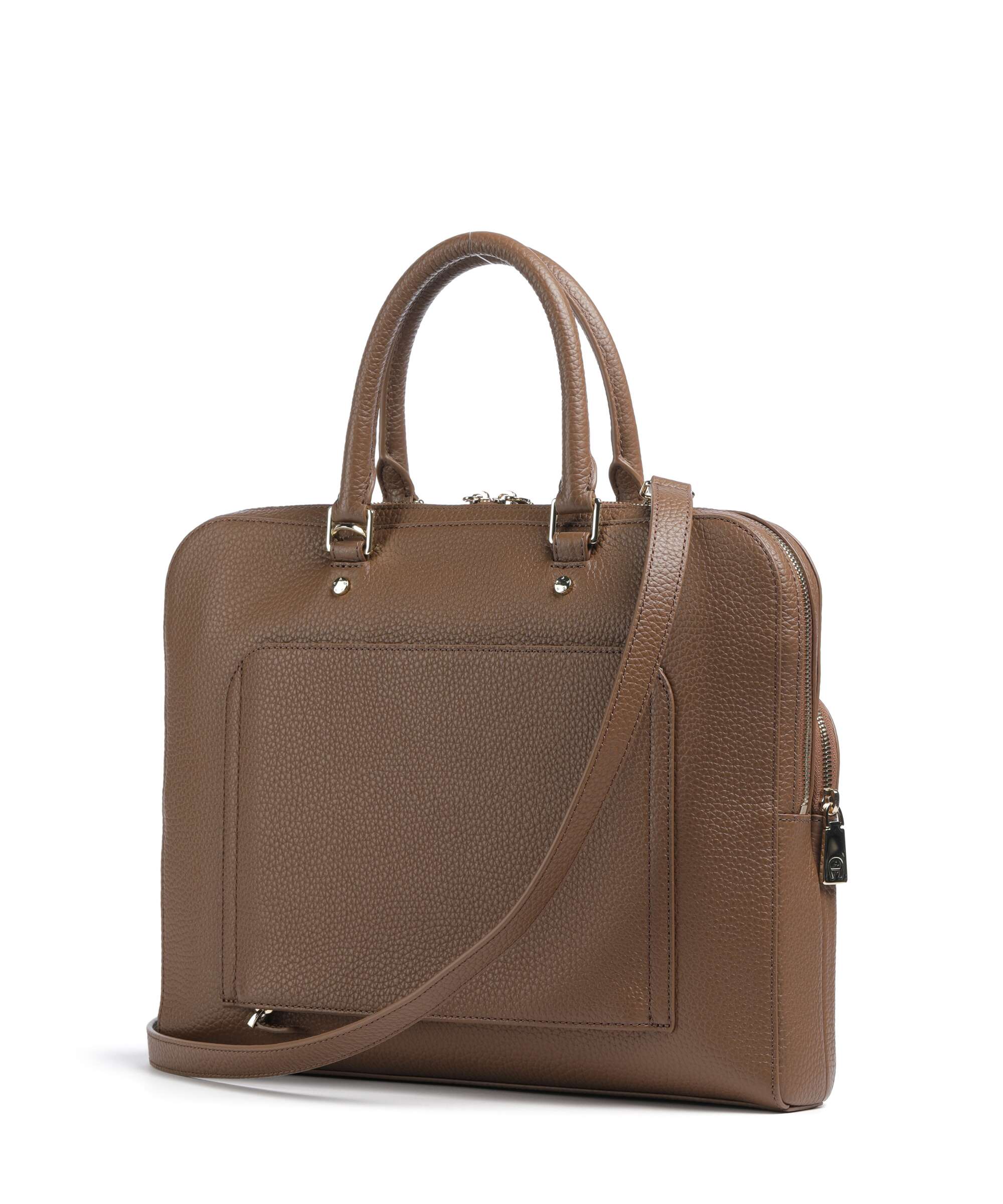 Aigner Ivy L Briefcase saddle brown