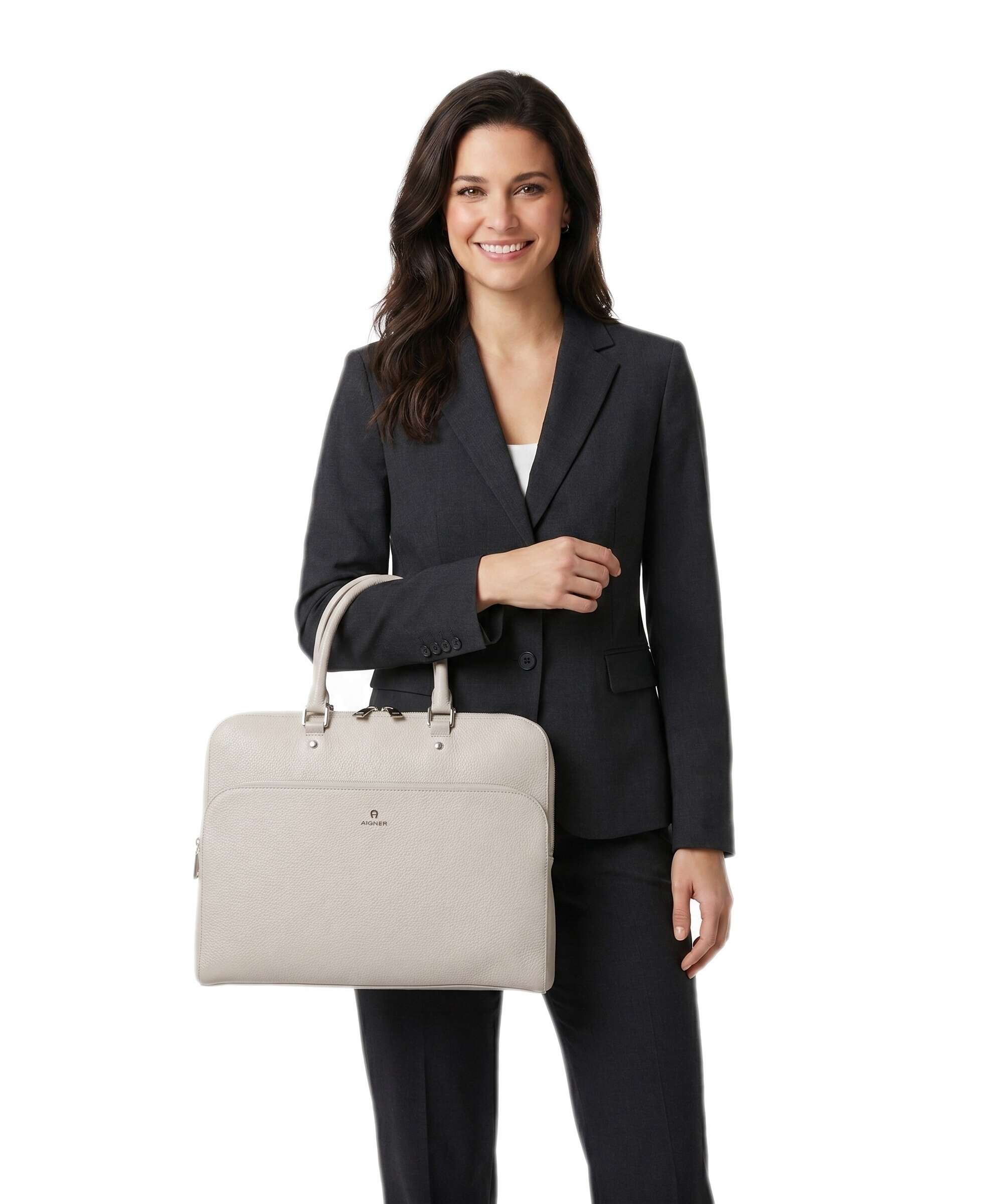 Aigner Ivy L Briefcase fog beige