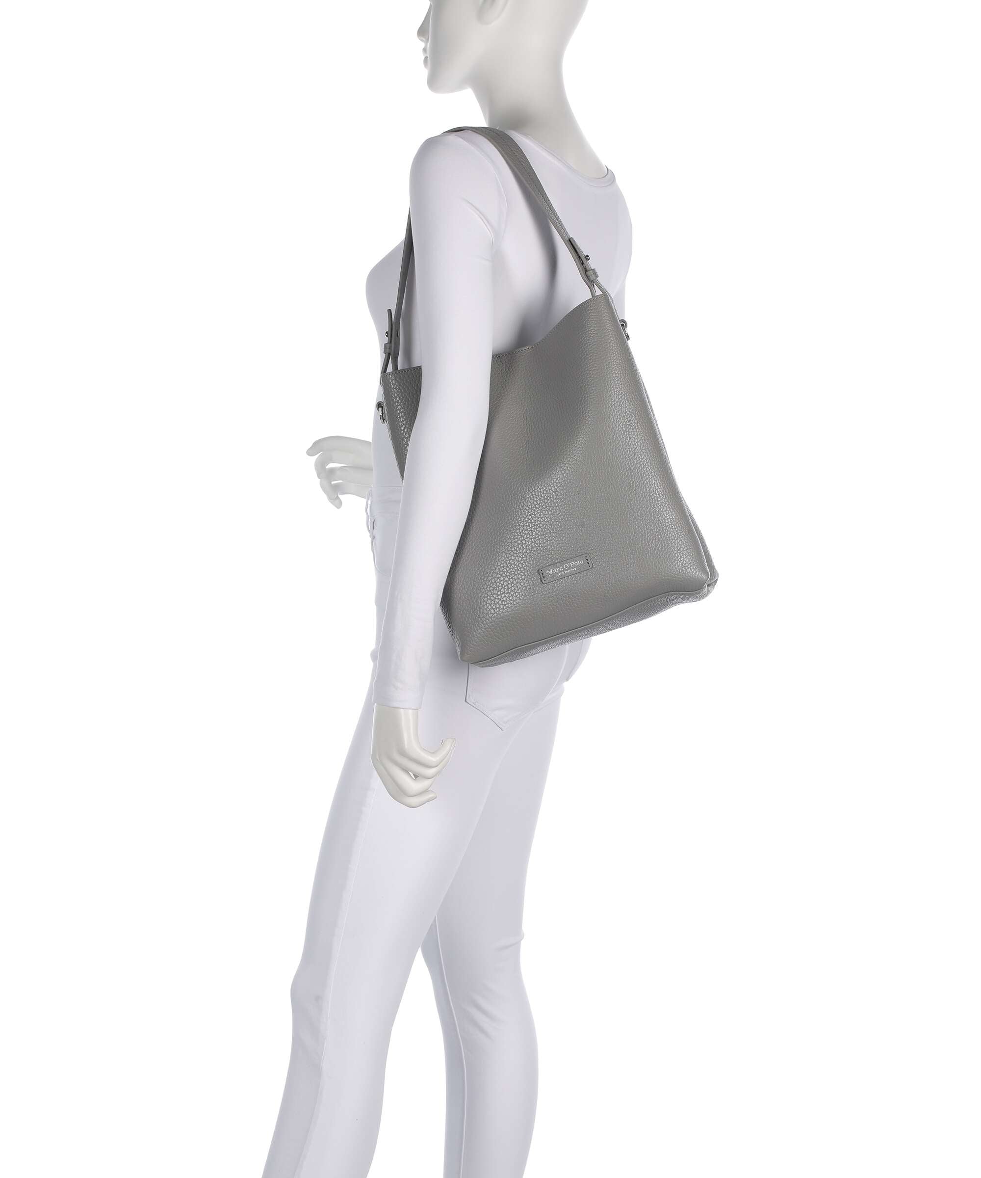 Marc O'Polo Brinja M Hobo bag basalt grey
