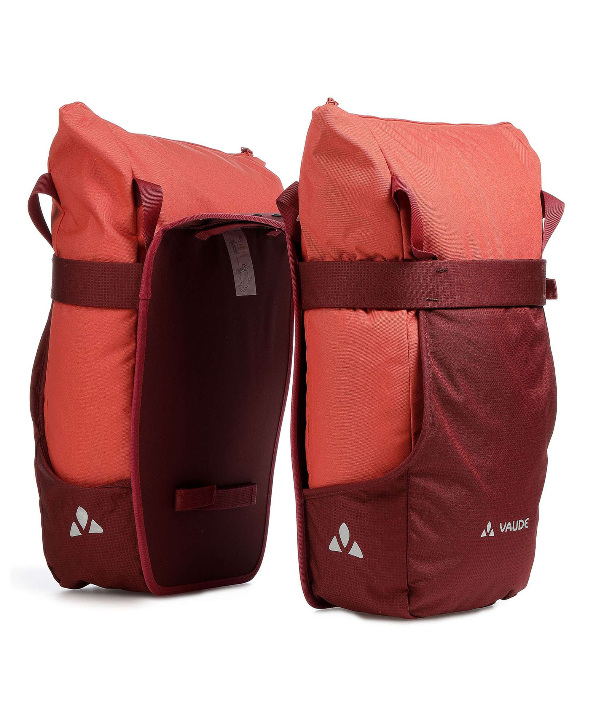 Vaude urban TwinShopper Bike pannier hotchili