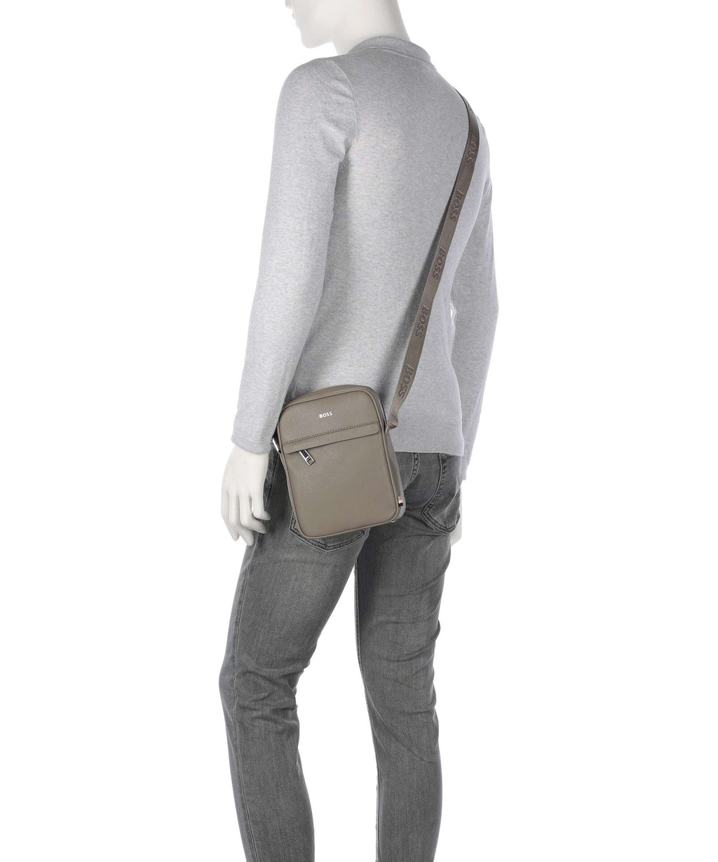 BOSS Zair Crossbody bag open green