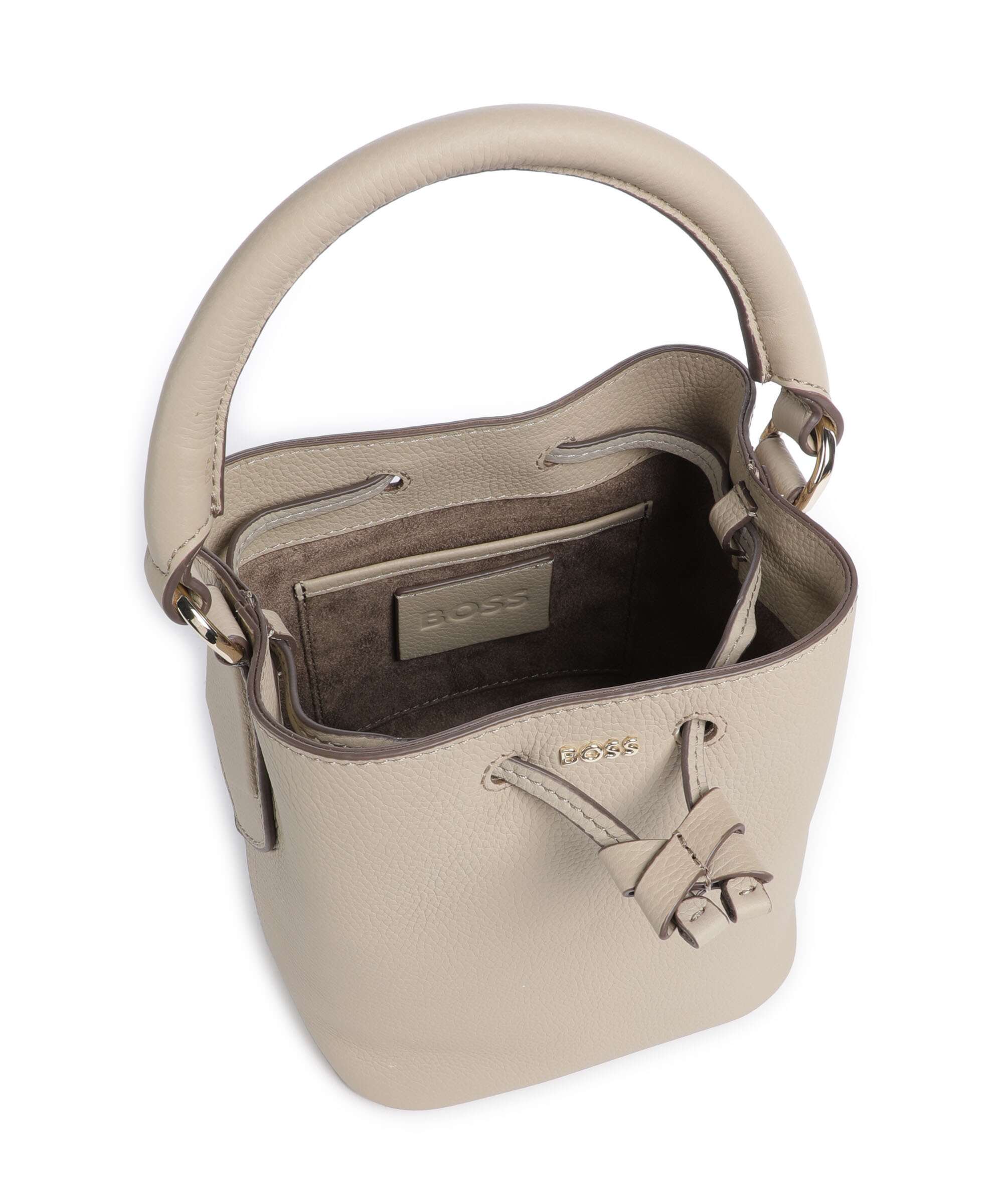 BOSS Lenah Bucket bag light beige