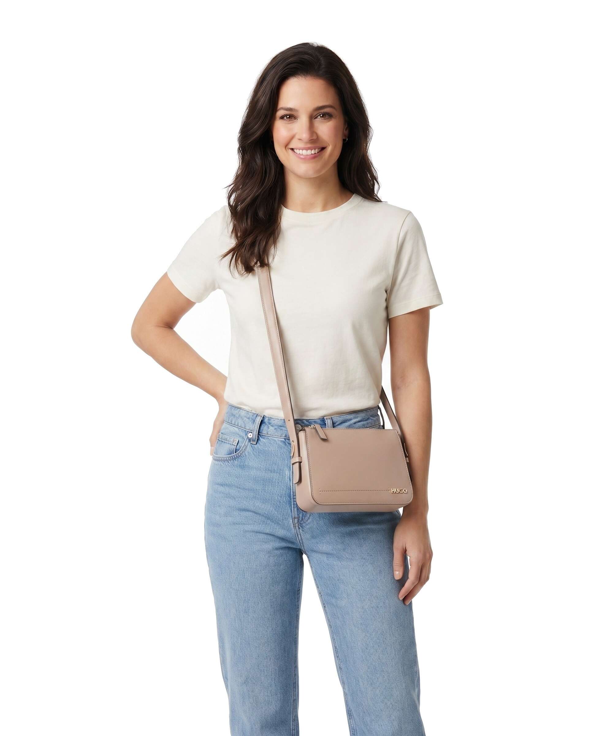 Hugo Yorih Crossbody bag open red