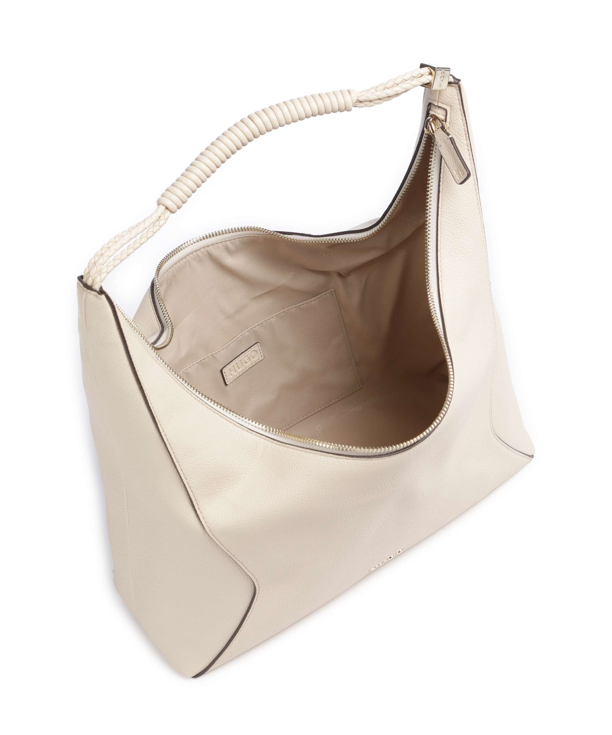 Hugo Brielle Hobo bag open white