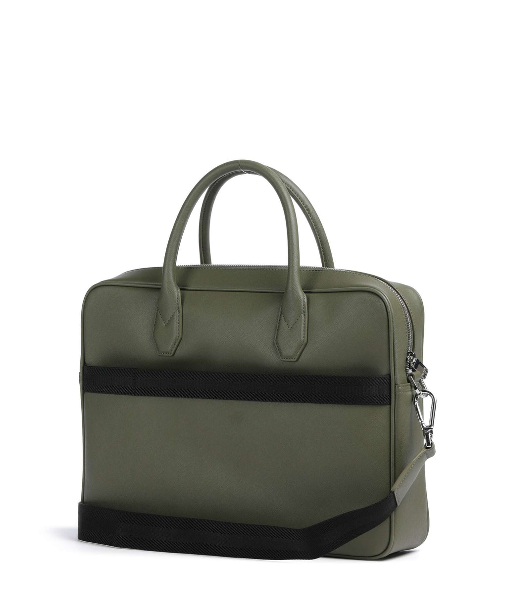 BOSS Northon Briefcase open green