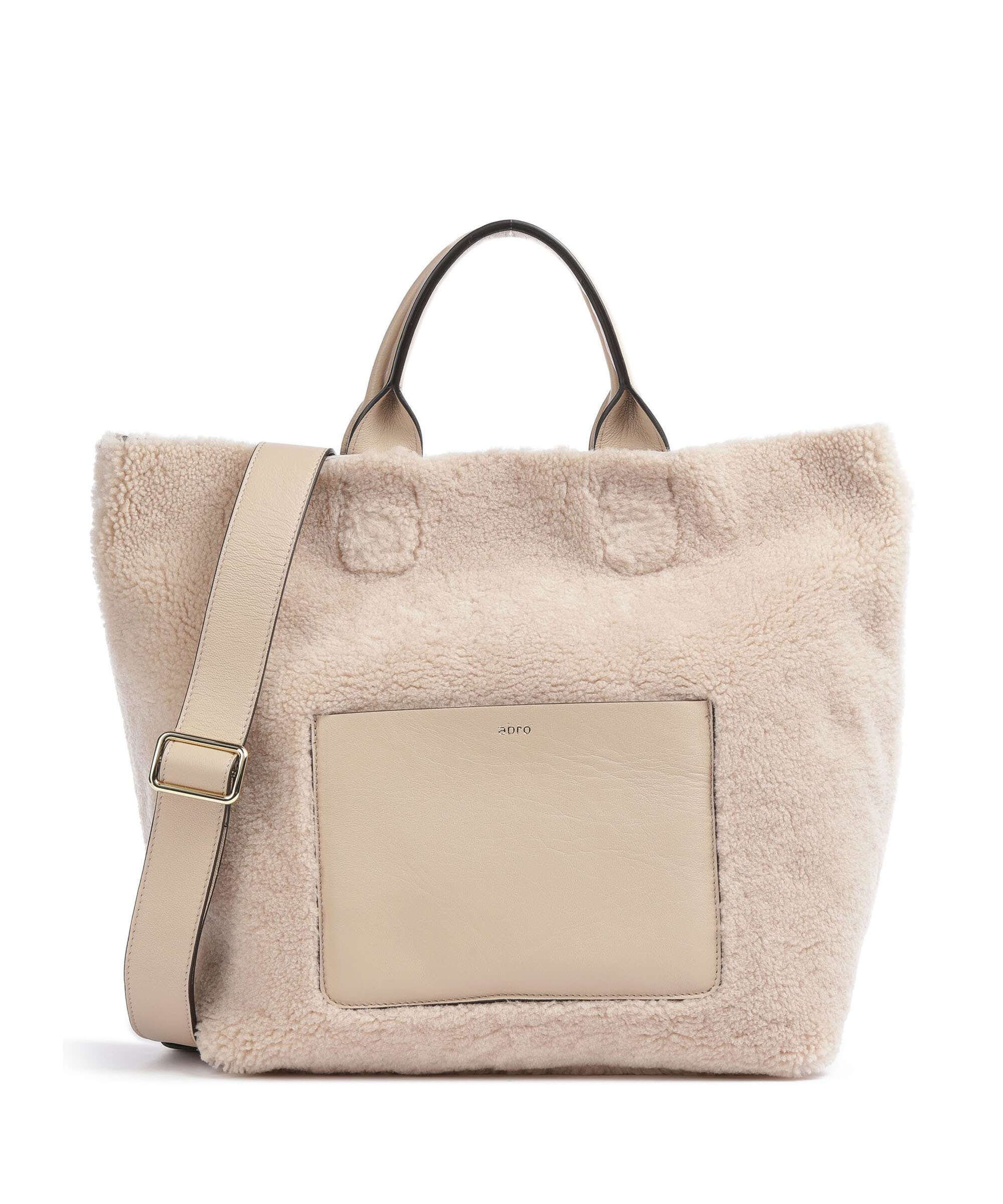 Abro Shearling Raquel Handbag natural