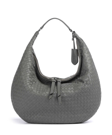 Abro Piuma Nana Hobo väska zinc