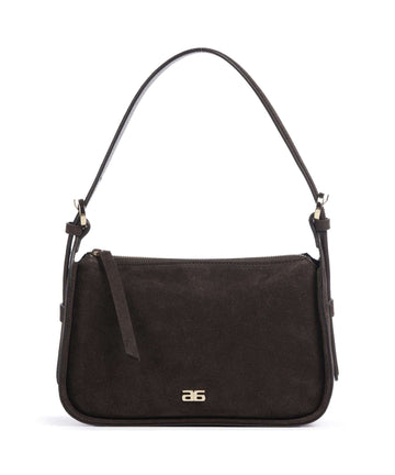 Abro Suede Best Friend Axelremsväska brown