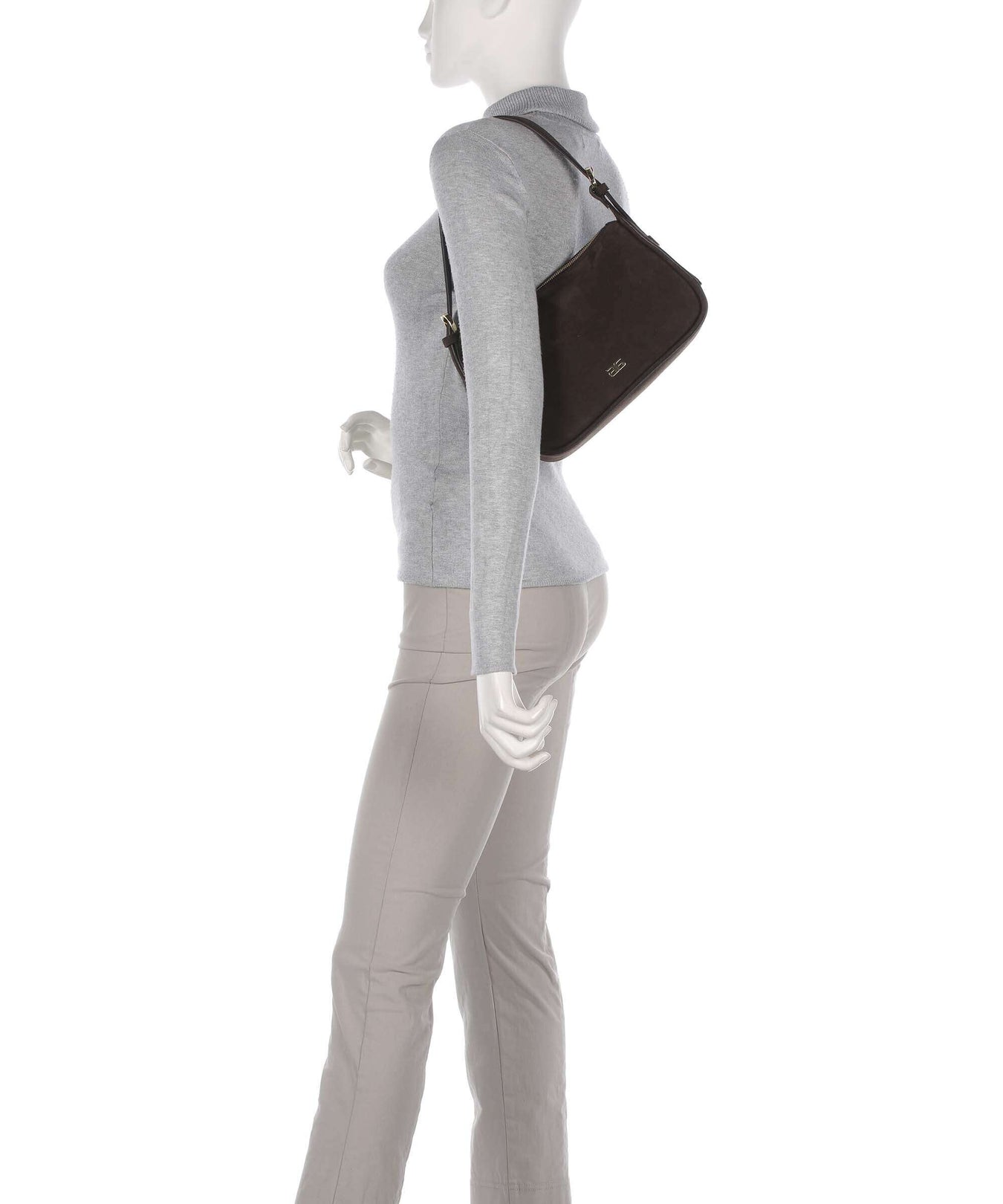 Abro Suede Best Friend Shoulder bag brown