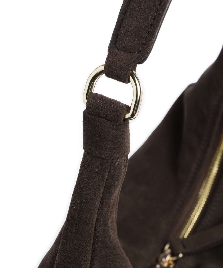 Abro Suede Nana Hobo bag brown
