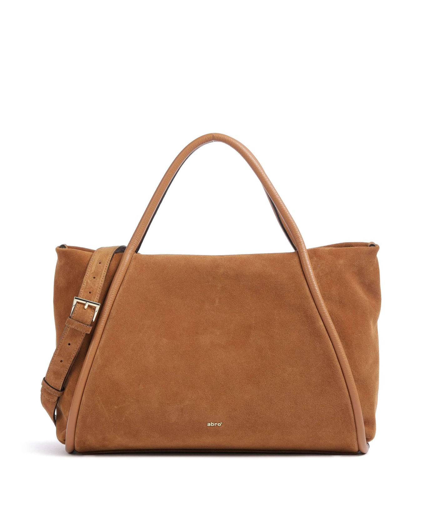 Abro Suede Willow Handbag cuoio