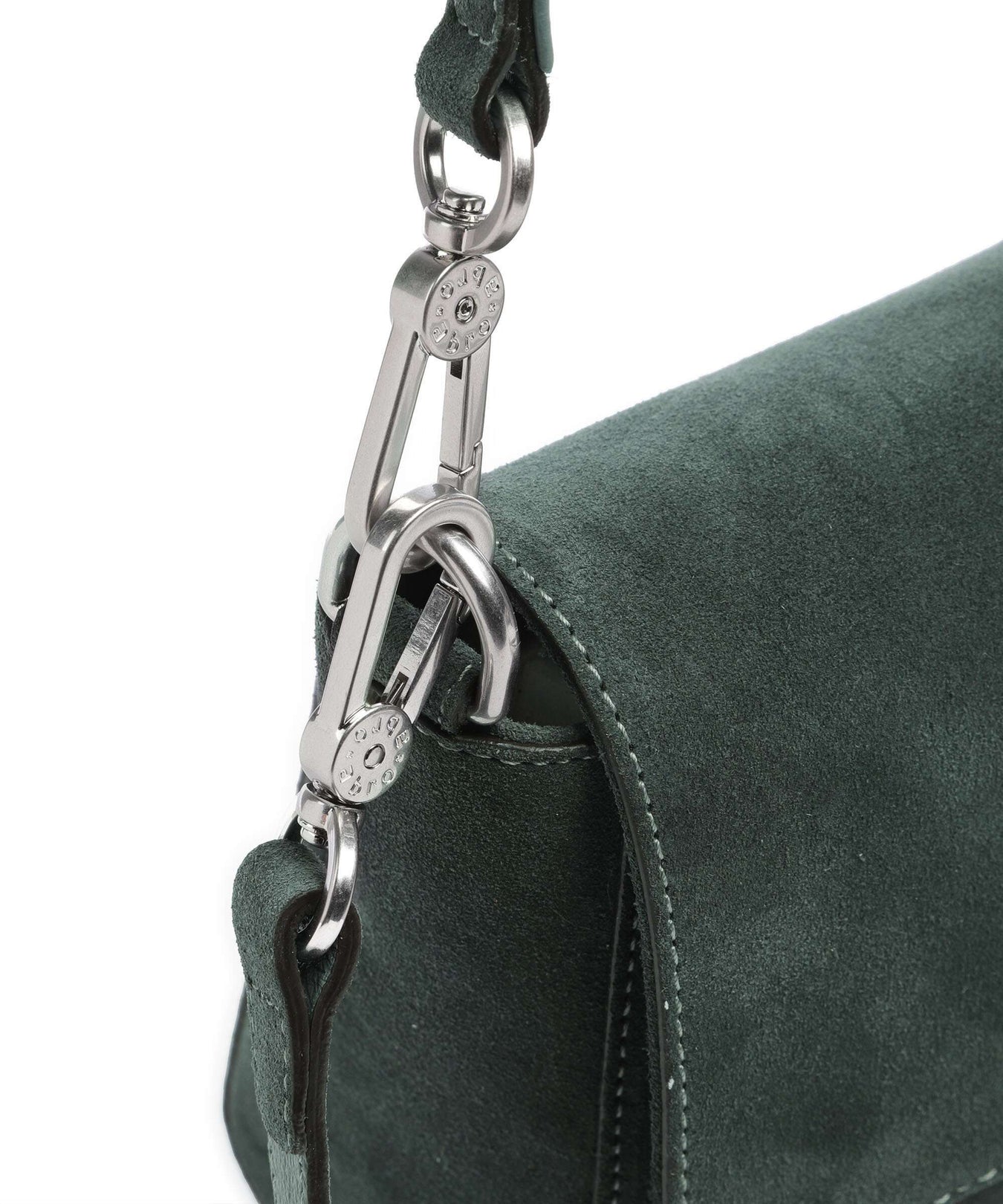Abro Suede Temi Shoulder bag sage