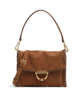 Abro Suede Temi Stitch Axelremsväska cuoio
