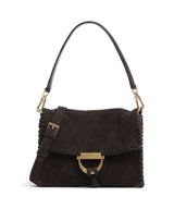 Abro Suede Temi Stitch Axelremsväska brown