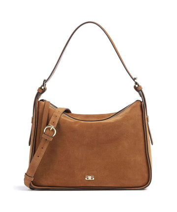 Abro Suede Best Friend Hobo väska cuoio