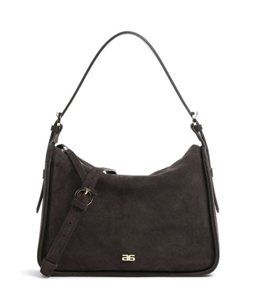 Abro Suede Best Friend Hobo väska brown