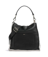 Abro Shearling Raquel Hobo väska black/white