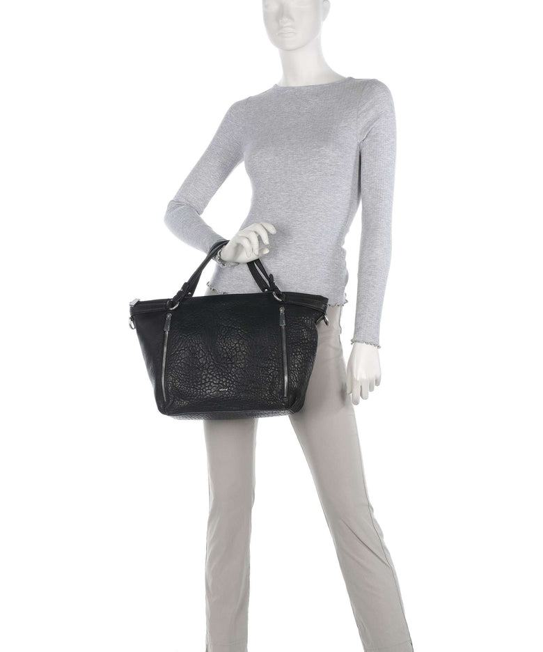 Abro Bubble Biker Handbag black/nickel
