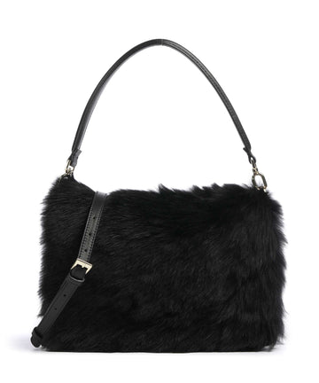 Abro Shearling Astor Axelremsväska black/gold