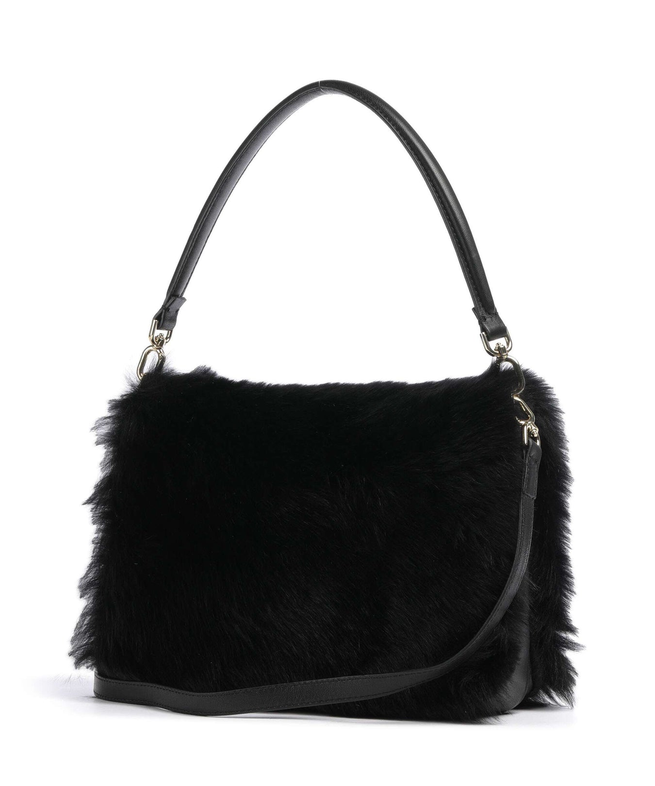 Abro Shearling Astor Shoulder bag black/gold