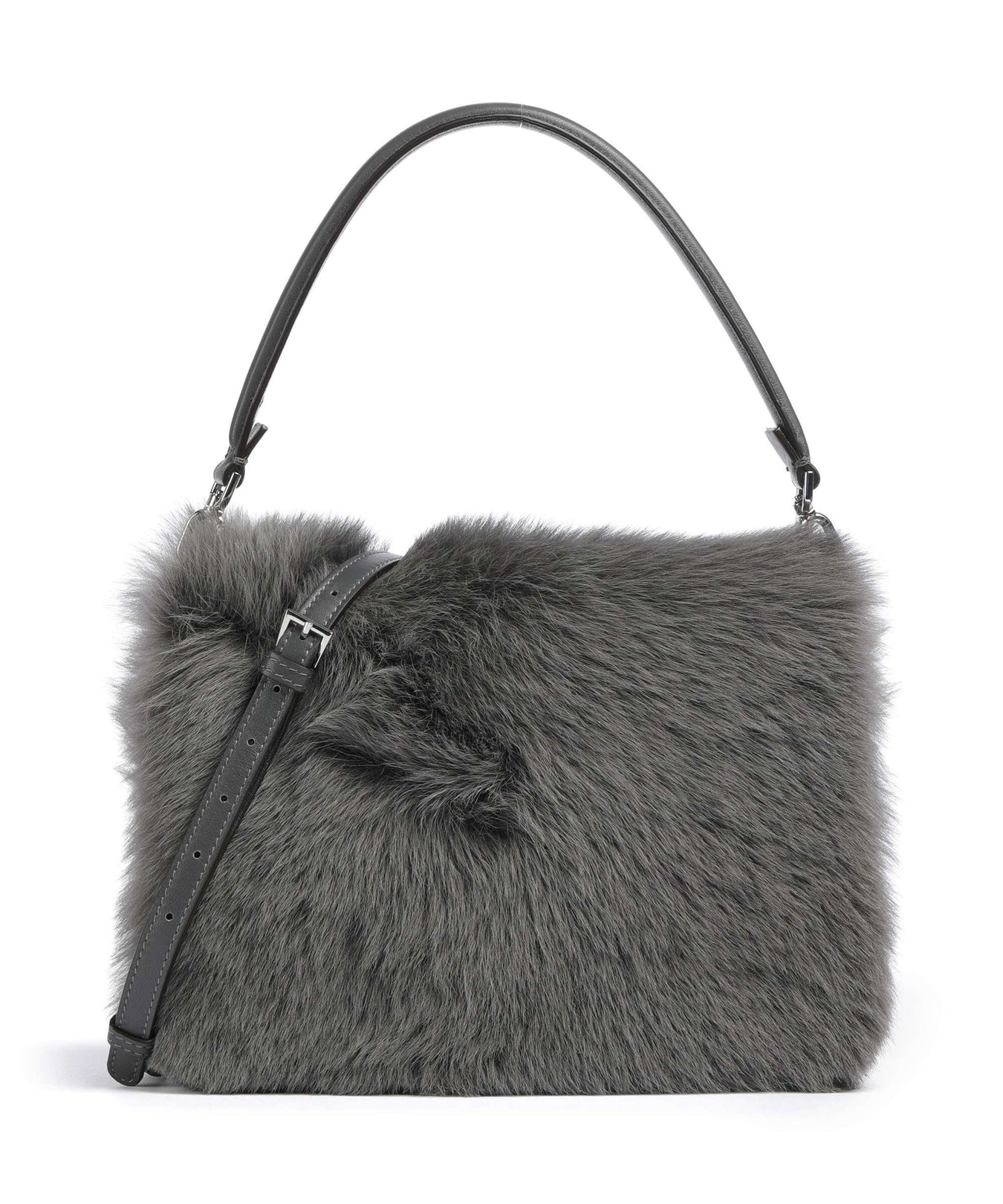 Abro Shearling Astor Shoulder bag grey