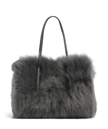 Abro Shearling Noelle Handväskor grey