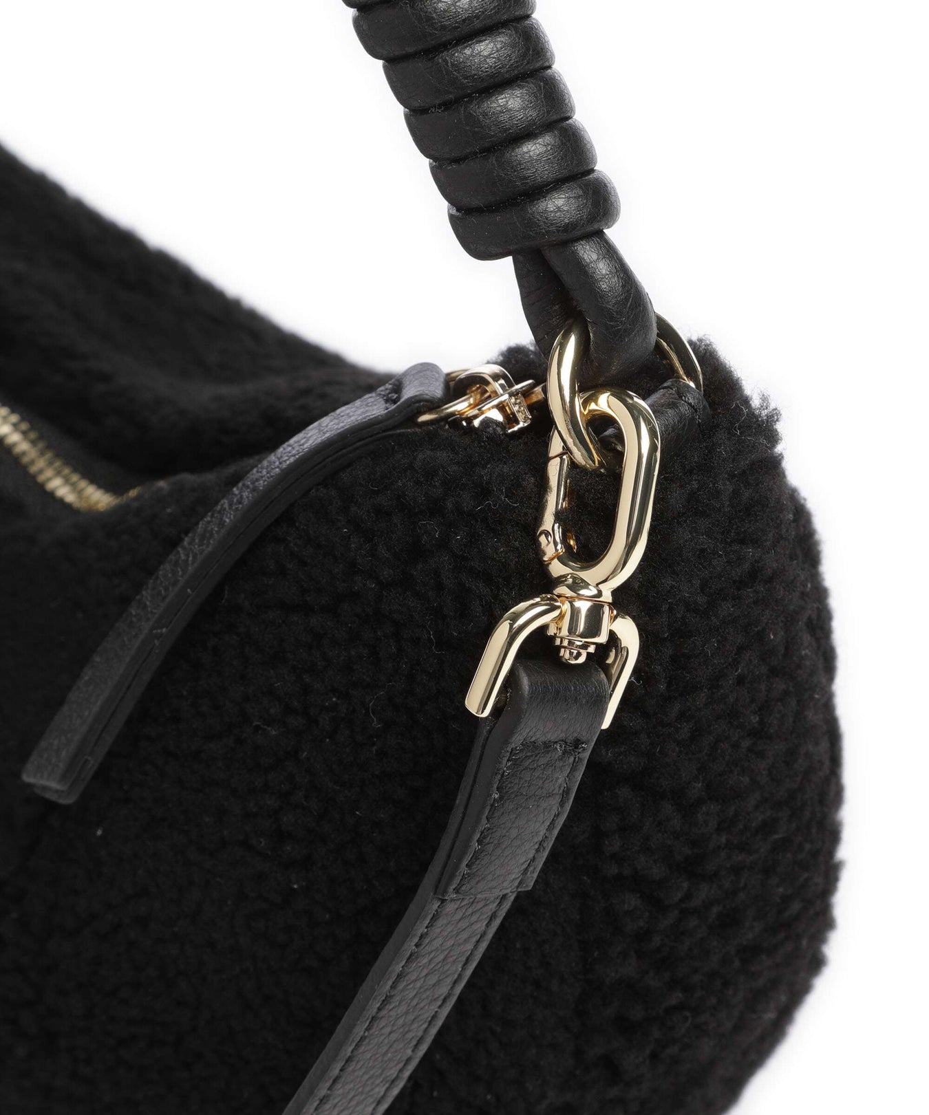 Abro Shearling Moon Shoulder bag black/gold