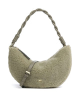 Abro Shearling Moon Axelremsväska siena
