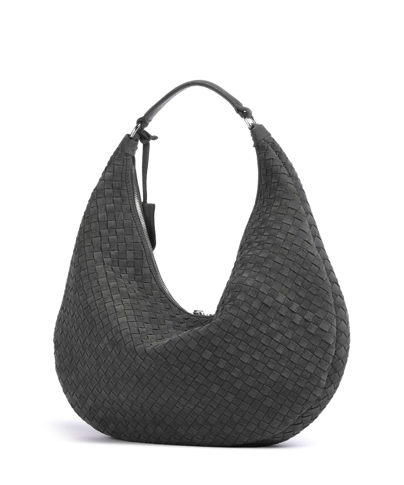 Abro Suede Nana Hobo bag grey