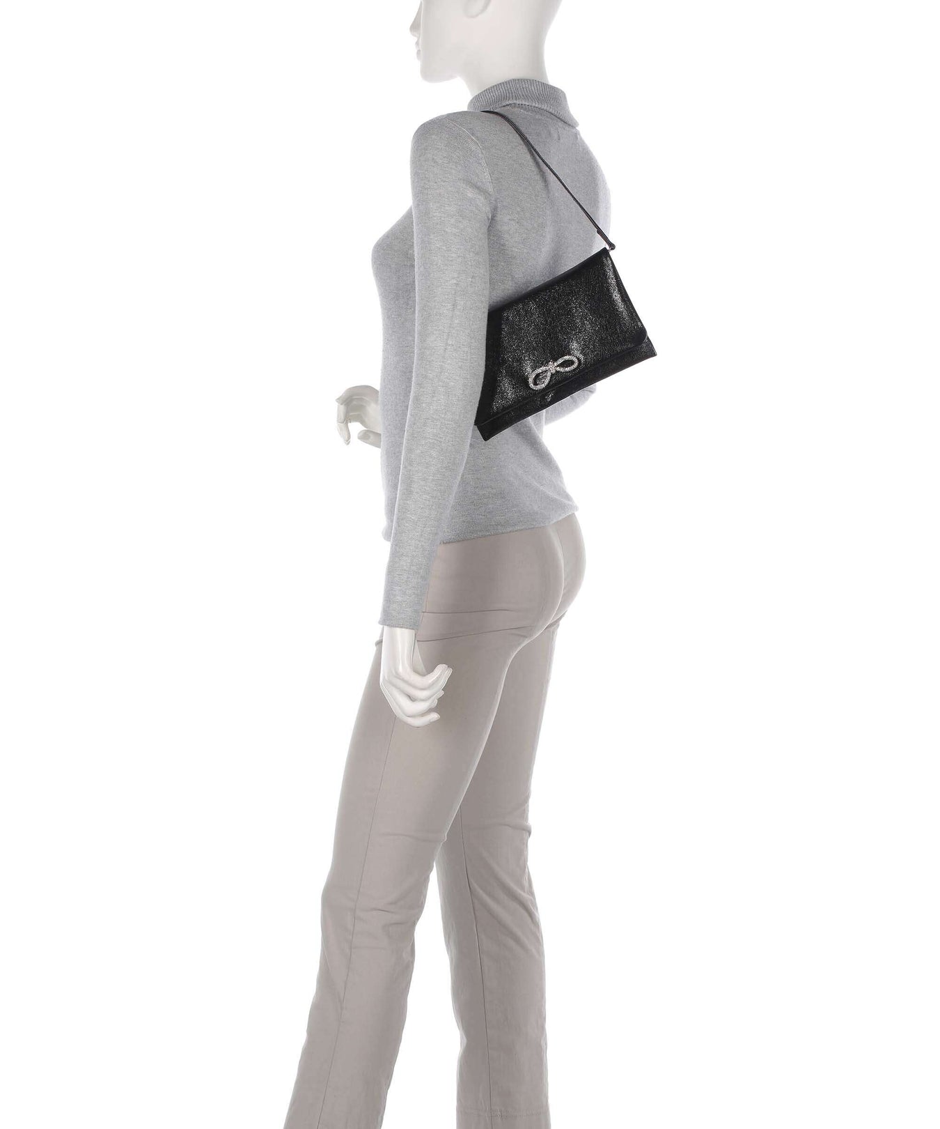 Abro Mimosa Strass Shoulder bag black/nickel