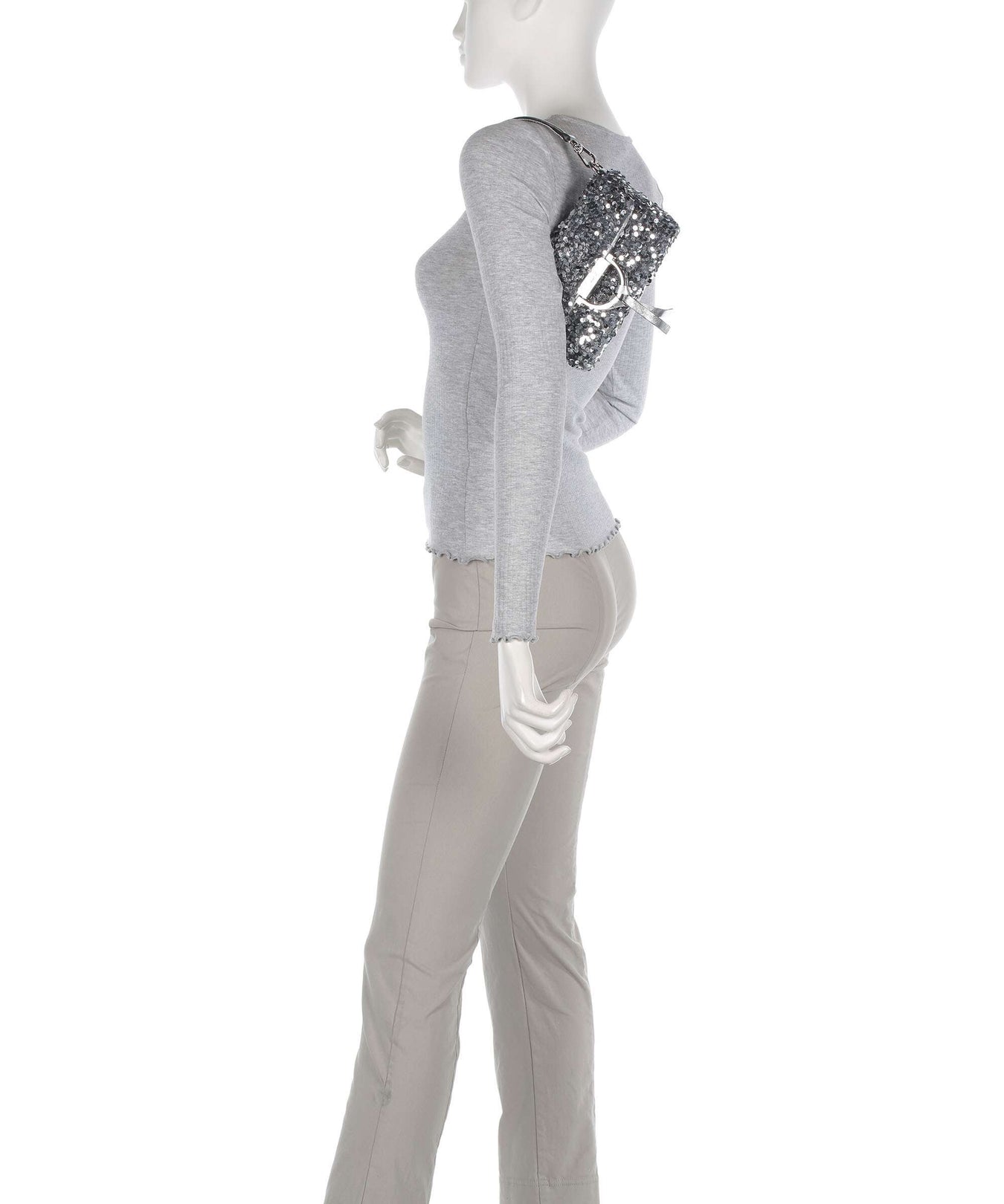 Abro Sequins Temi Shoulder bag silver