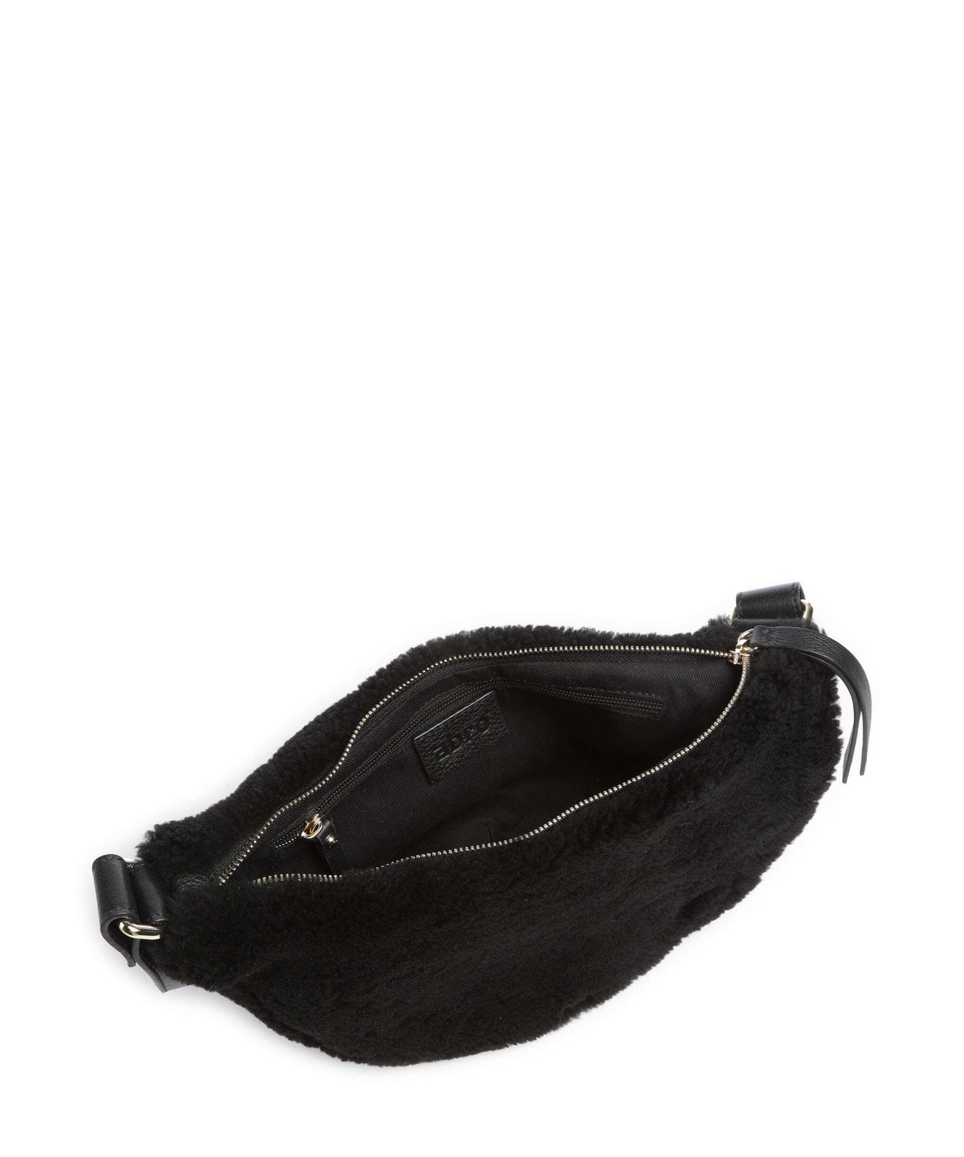 Abro Shearling By My Side Crossbody bag black/gold