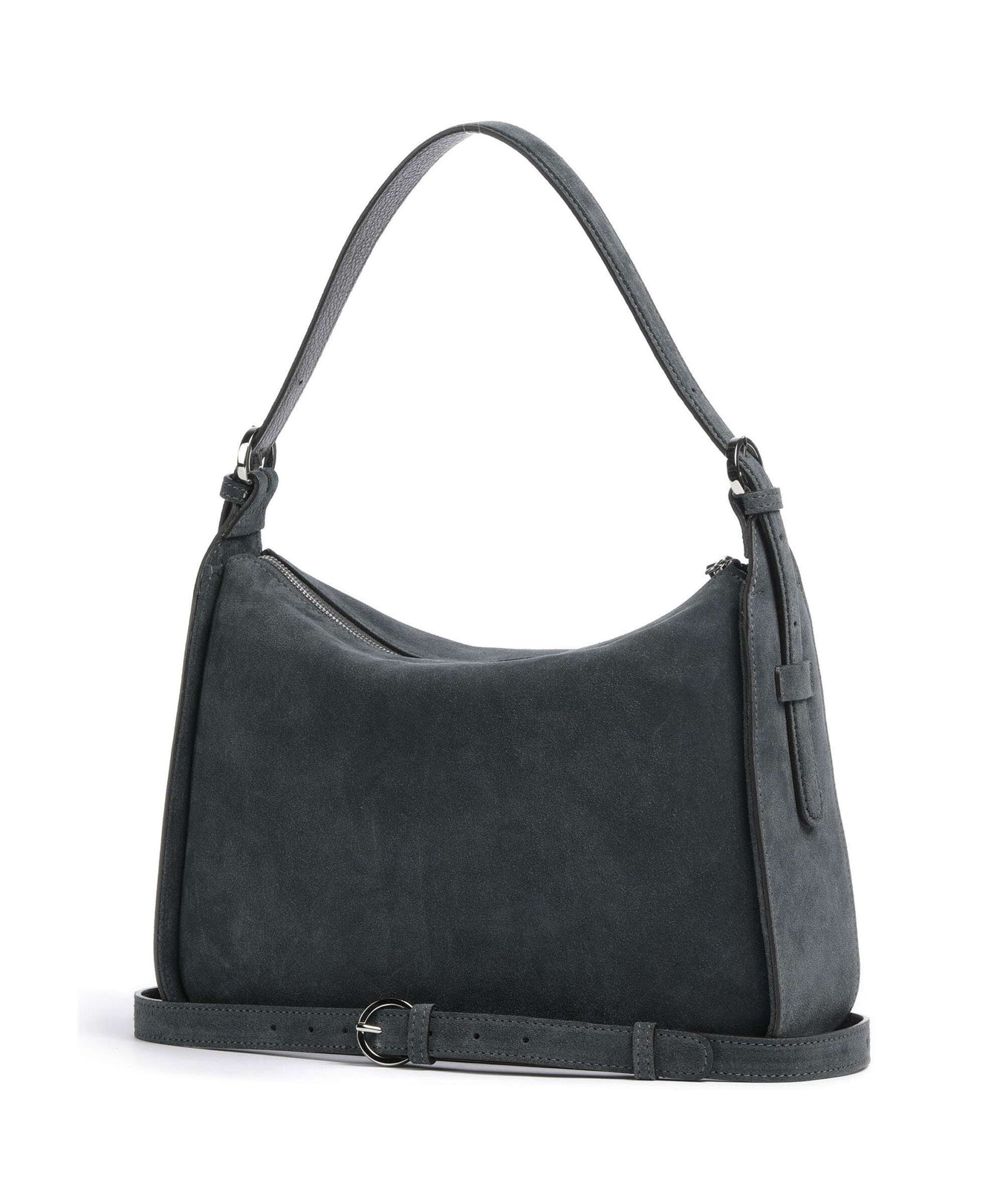 Abro Suede Best Friend Hobo bag grey