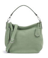 Abro Suede Juna Hobo bag green