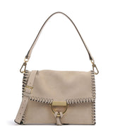 Abro Suede Temi Stitch Axelremsväska natural