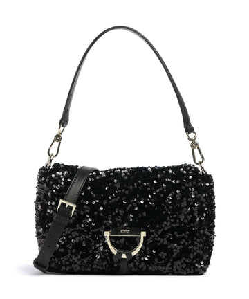 Abro Sequins Temi Axelremsväska black/gold