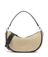 Abro Maglia Raffia Willow Hobo väska natural/black