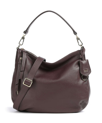 Abro Adria Juna Small Hobo väska burgundy