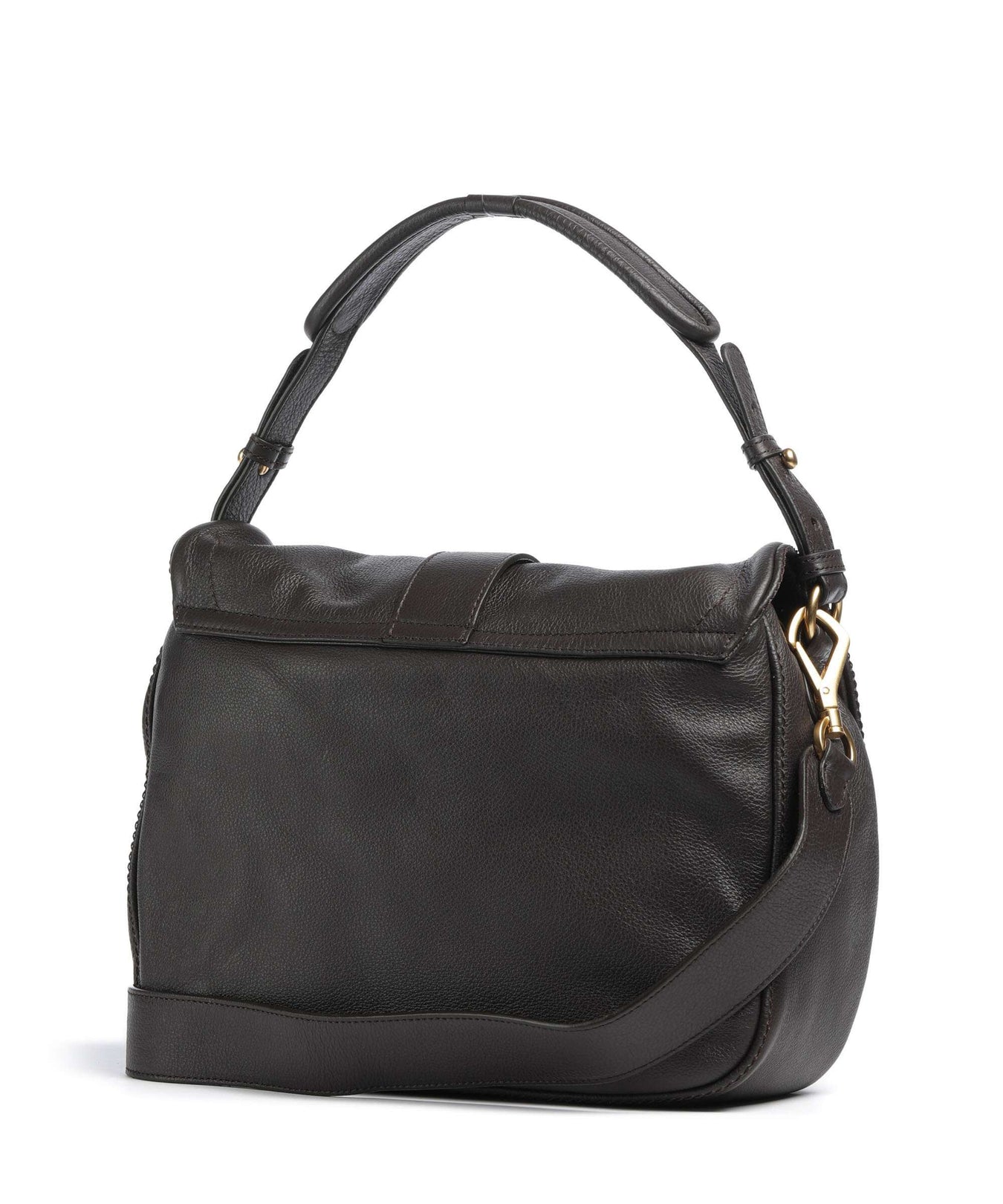 Abro Dalia Star Saddle Hobo bag dark brown