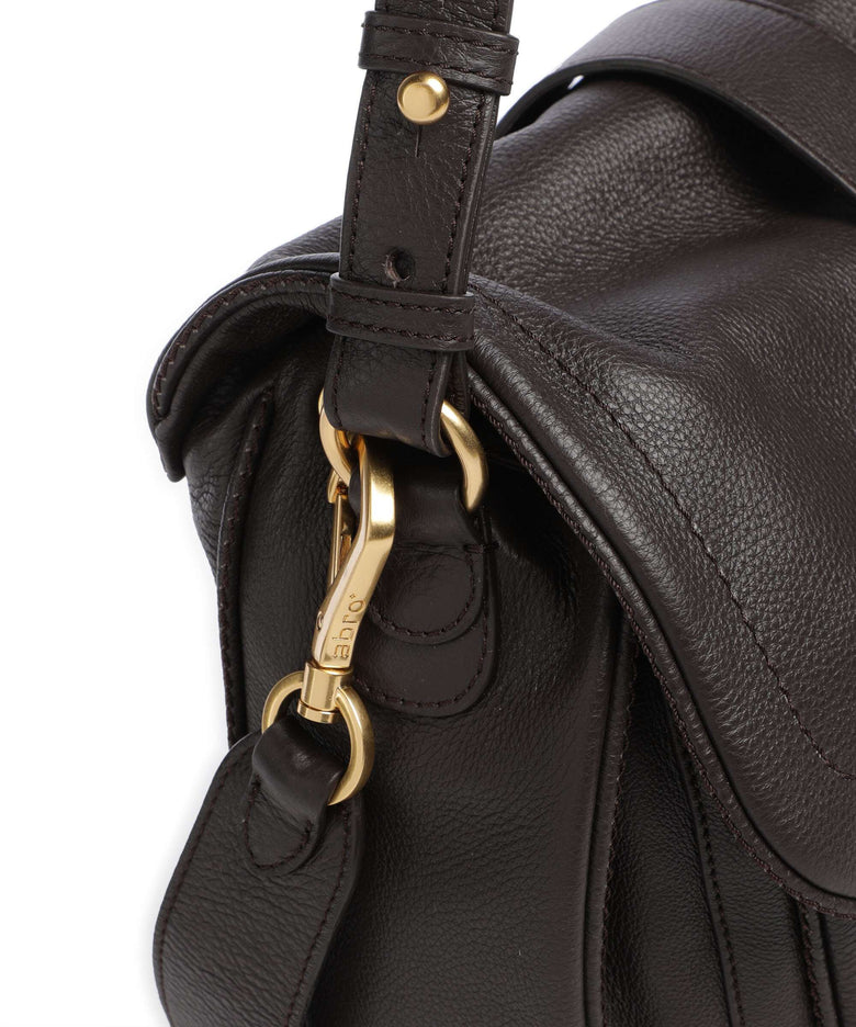 Abro Dalia Star Saddle Hobo bag dark brown