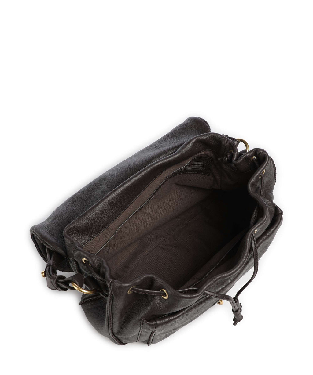 Abro Dalia Star Saddle Hobo bag dark brown