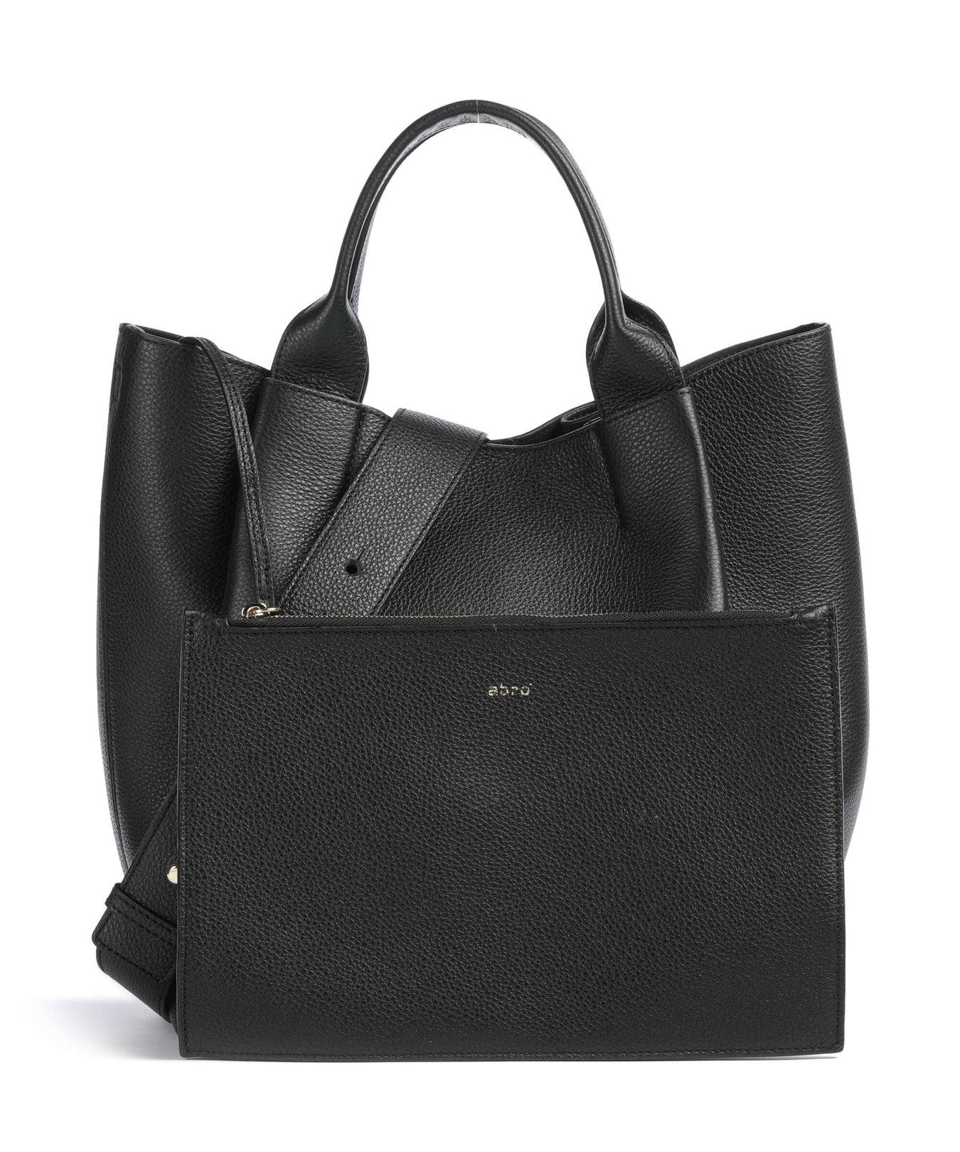 Abro Agave Essential Medium Handbag black/gold