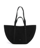 Abro Suede Cosmo Medium Shoppingväska black/nickel