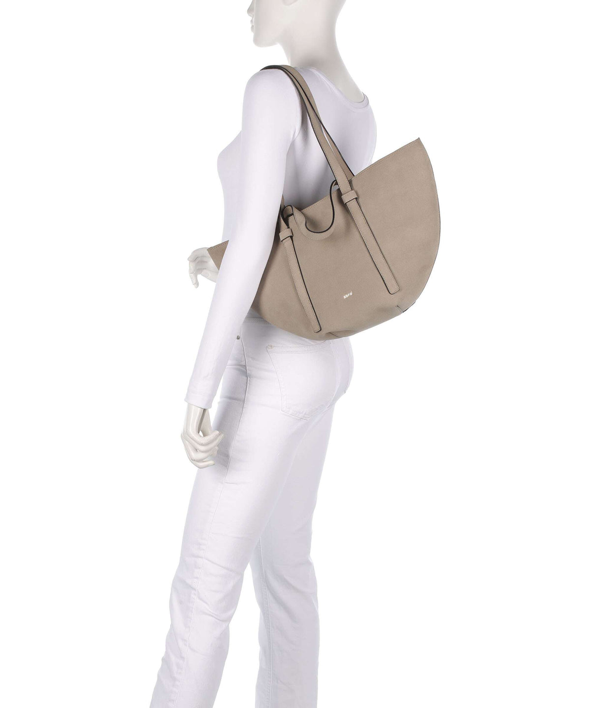 Abro Suede Cosmo Medium Tote bag siena